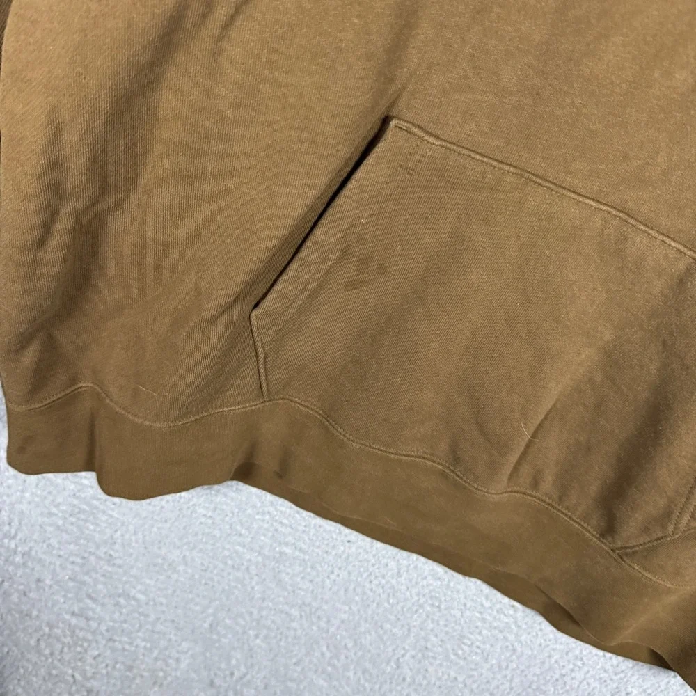 Jordan Flight Mens Oversized Fit Hoodie Brown Cotton Pullover Sweatshirt‎ Medium